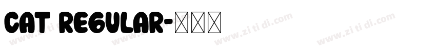 cat regular字体转换